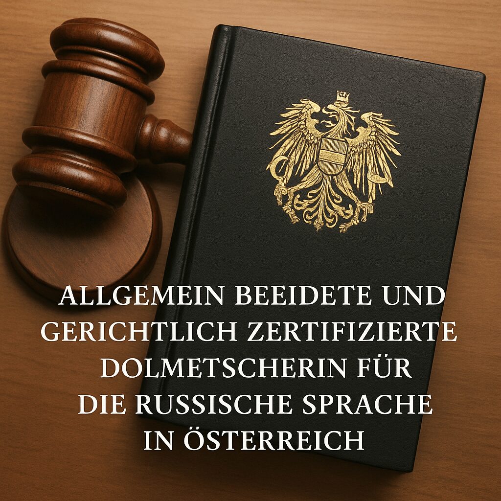 Übersetzer & Dolmetscher Beeidete Dolmetscherin und Übersetzerin für Russisch in Wiener Neustadt